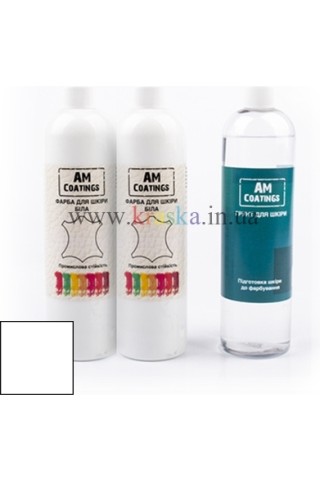 Набор для покраски кожи салона - Белый AM Coatings