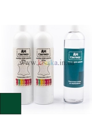 Набор для покраски кожи салона - Зеленый AM Coatings