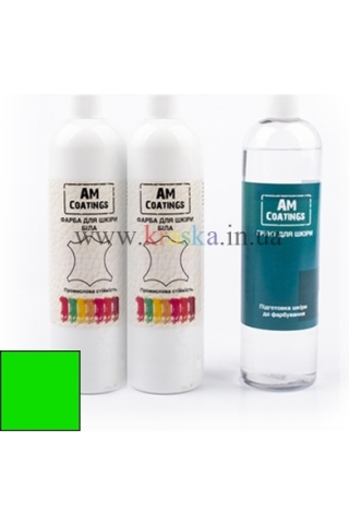 Набор для покраски кожи салона - Кислотно-зеленый AM Coatings