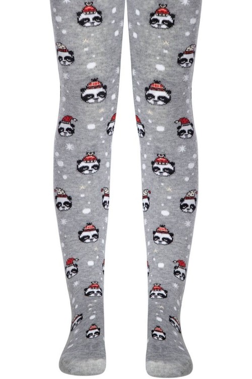 Колготки детские Conte-kids новогодние (554)19С-95/1СП  «Xmas panda»