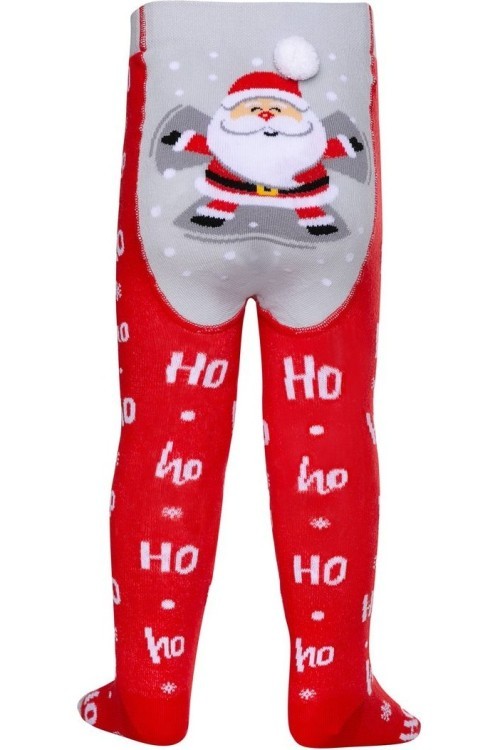 Колготки детские Conte-kids новогодние (556)  19С-96/1СП с помпоном «Santa Claus»