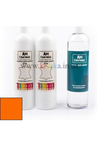 Набор для покраски кожи салона - Оранжевый AM Coatings