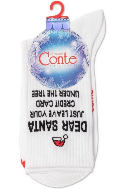Носки женские Conte Новогодние (279) 21с-34сп «Credit card»