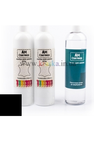 Набор для покраски кожи салона - Черный AM Coatings
