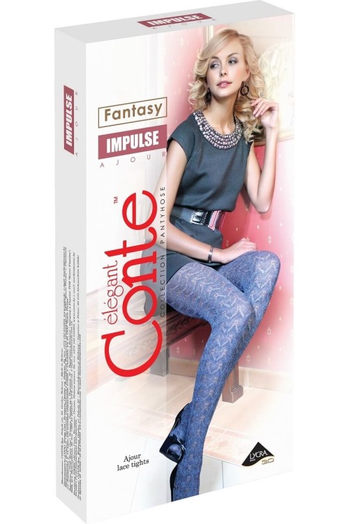 Ажурные фантазийные колготки Impulse
