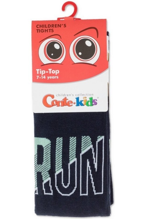 Колготки детские Conte-kids TIP-TOP (559) хлопковые  с рисунком «Run»