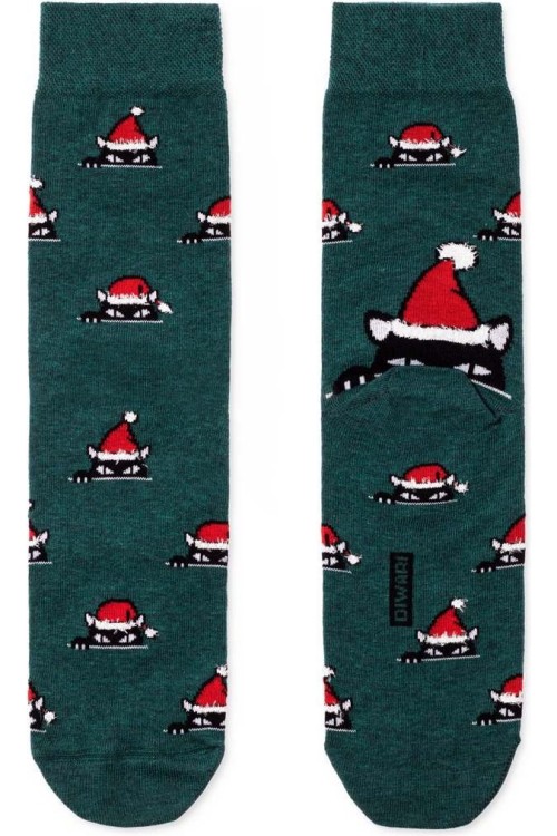 Носки мужские Conte Новогодние (524) 19с-66сп с пушистой нитью «Xmas cat»