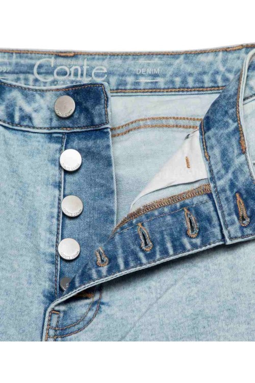 Джинсы женские Conte Mom Fit CON-322 с высокой посадкой