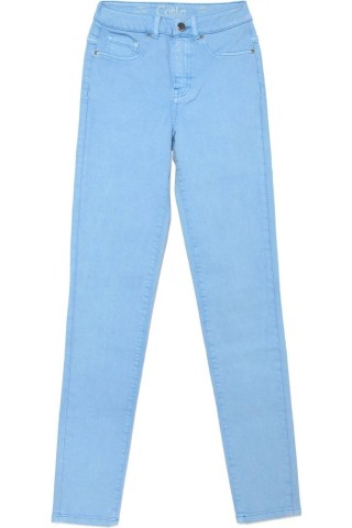 Джинсы женские Conte CON-237 Lycra® цветные skinny с высокой посадкой и эффектом варки