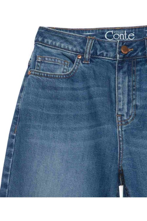 Джинсы женские Conte Eco-friendly Mom Fit CON-354 с высокой посадкой