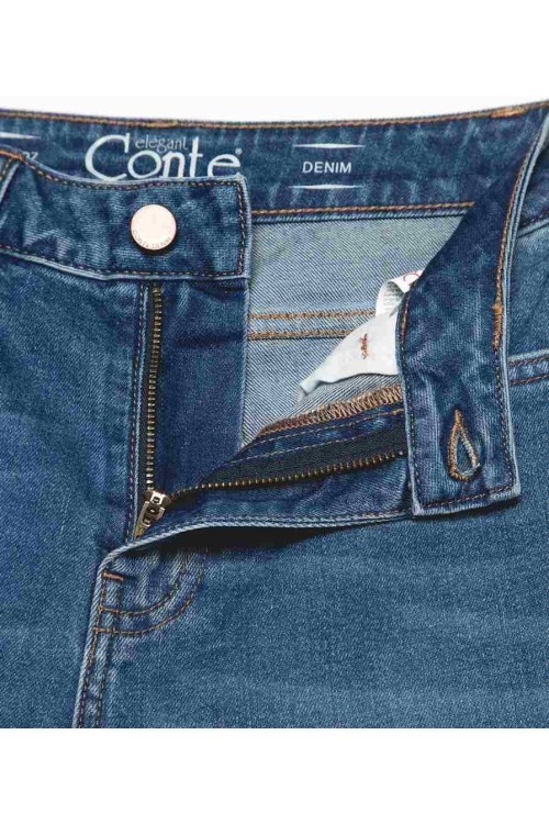 Джинсы женские Conte Eco-friendly Mom Fit CON-354 с высокой посадкой