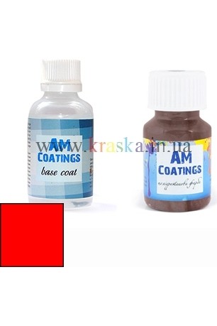 Набор для покраски кожи руля и подлокотников - Кислотно-красный AM Coatings