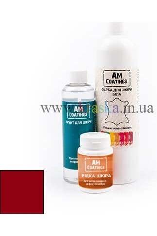 Набор для покраски и реставрации кожаного кресла - Бордовый AM Coatings